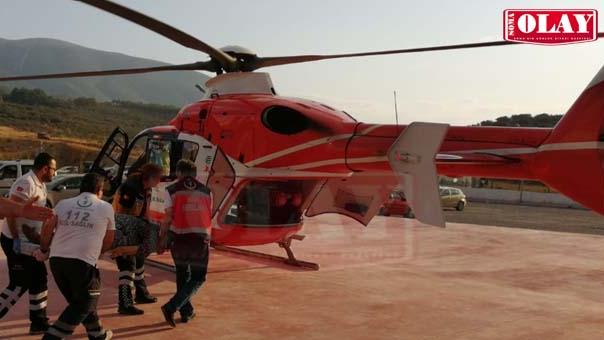 SOMA DEVLET HASTANESİ HELİPORTU HAYAT KURTARMAYA DEVAM EDİYOR