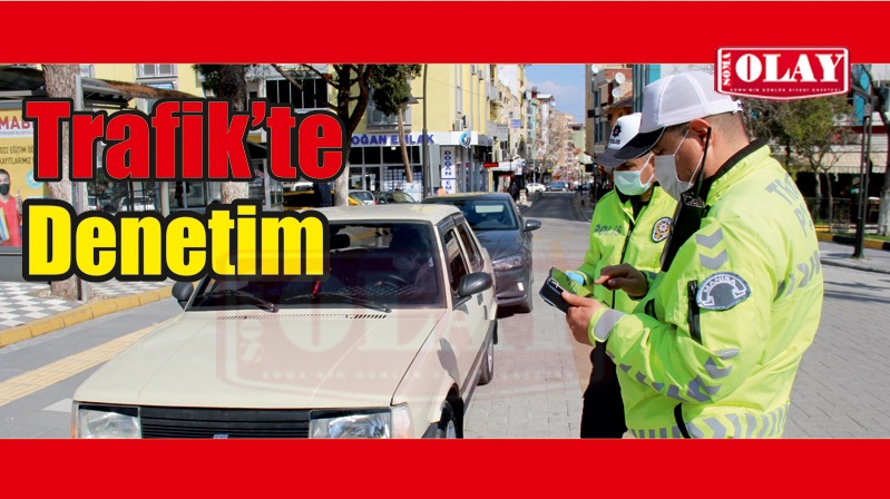 Trafik ekipleri denetim yapıyor