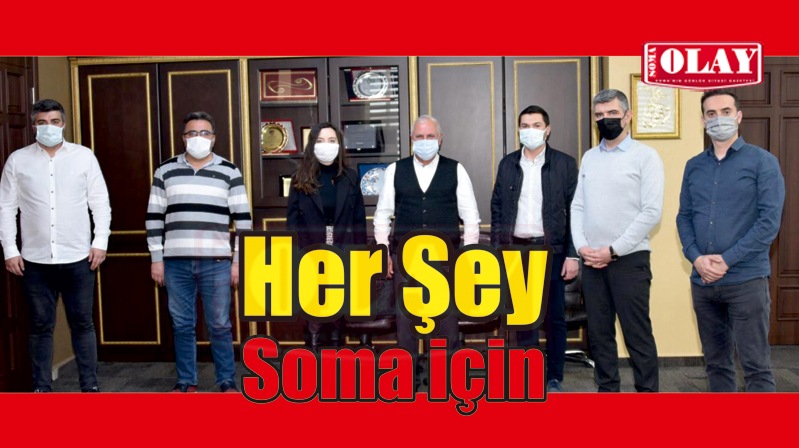 SOMA GÖNÜLLÜLERİ’NDEN  BAŞKAN TULUP’A ZİYARET