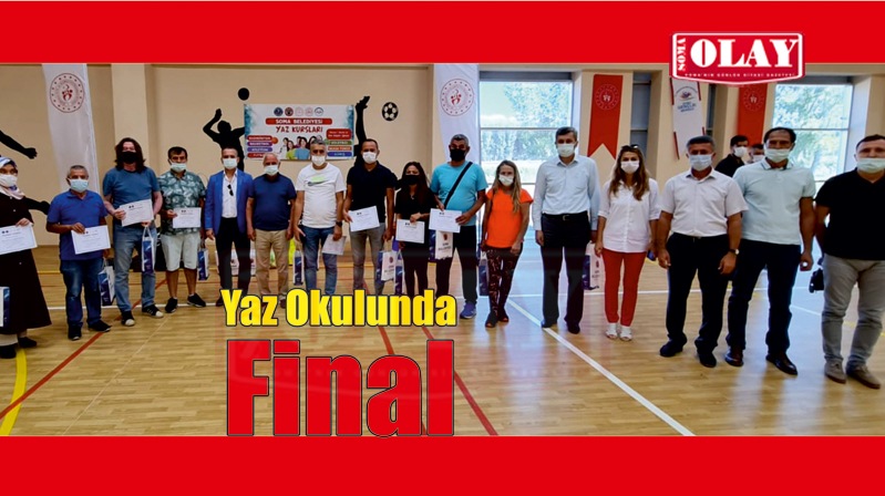 Yaz Okulu Öğretmenlerine Teşekkür Belgesi