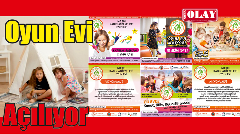 SOMA’YA BİR ÇOCUK OYUN EVİ DAHA