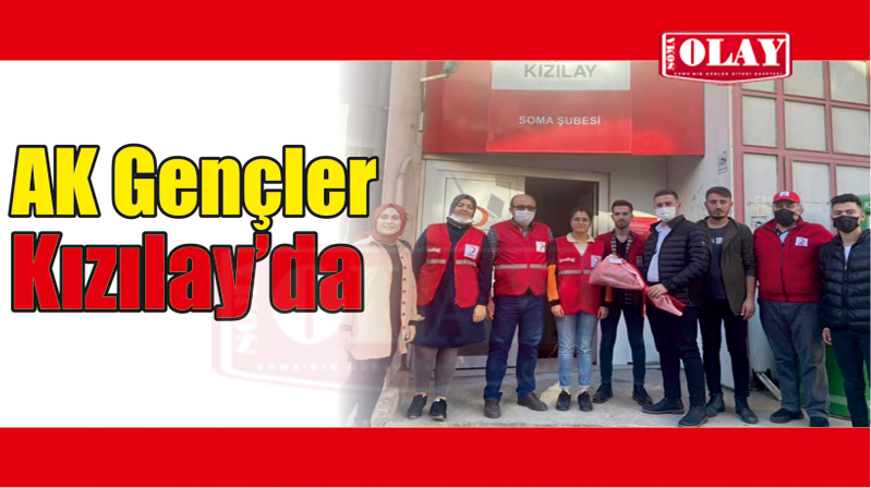 AK Gençlikten Türk Kızılay’ı Soma Şubesine Ziyaret