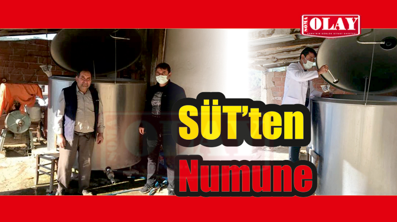 SÜT NUMUNESİ ALIMI YAPILIYOR