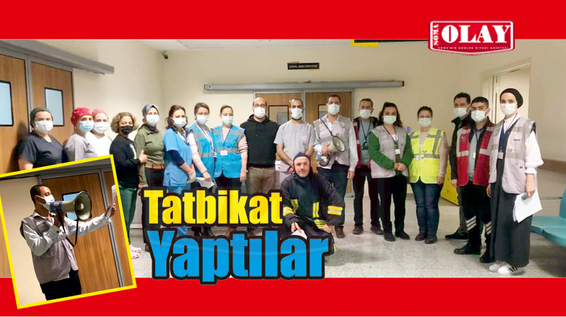 Devlet Hastanesinden Tatbikat