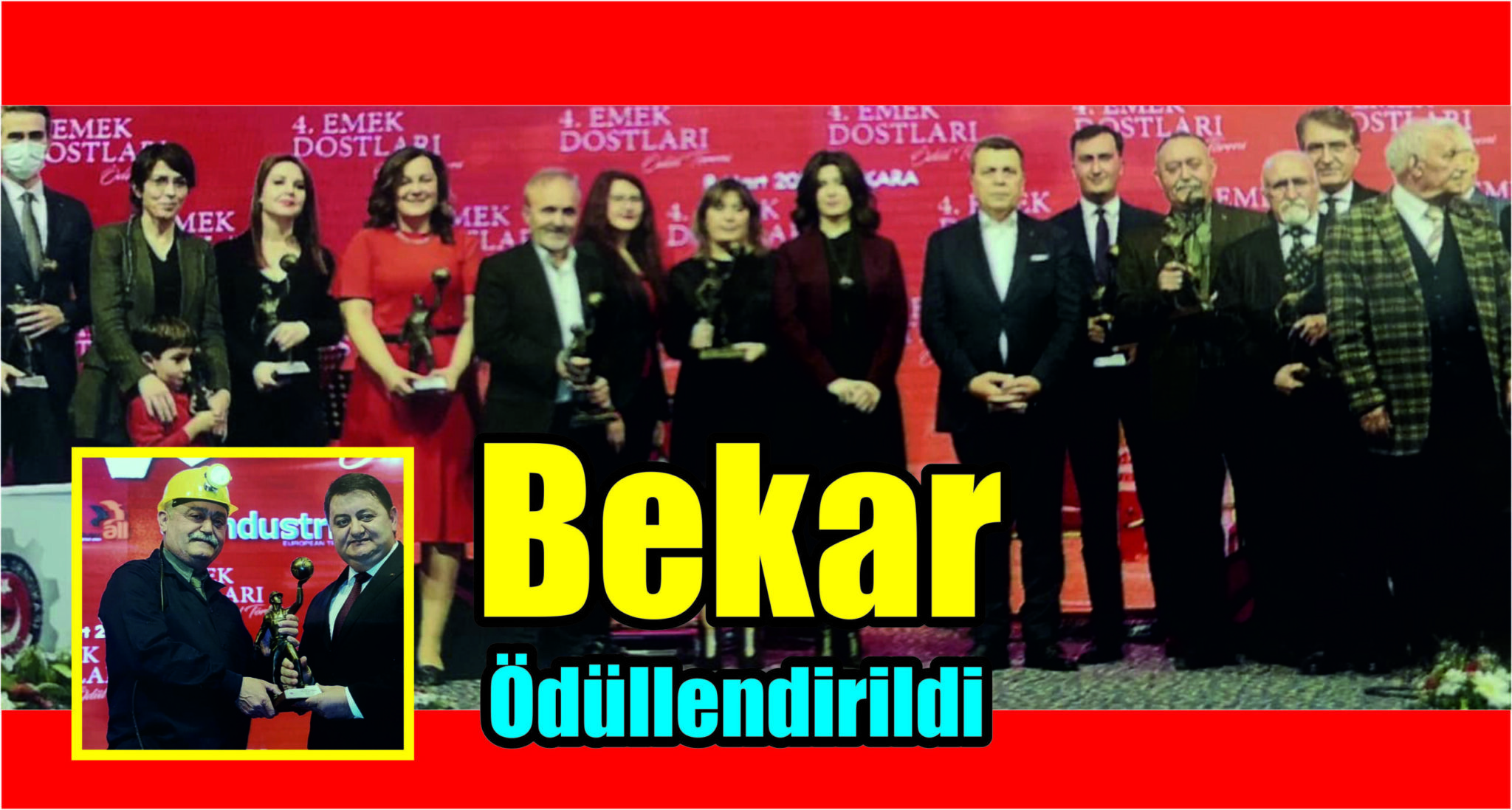 Osman Bekar Türk Metal Sendikası tarafından ödüllendirildi