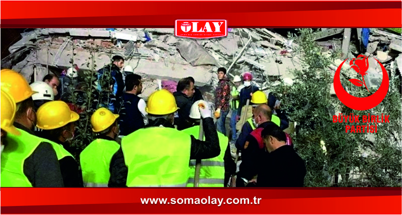 Büyük Birlik Partisi Soma İlçe Yönetimi Madencilerimizle Gurur Duyuyoruz