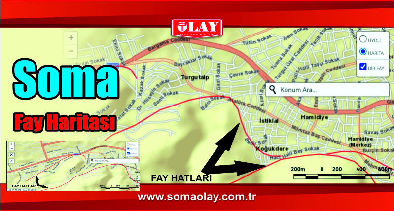 İşte Soma’nın fay haritası