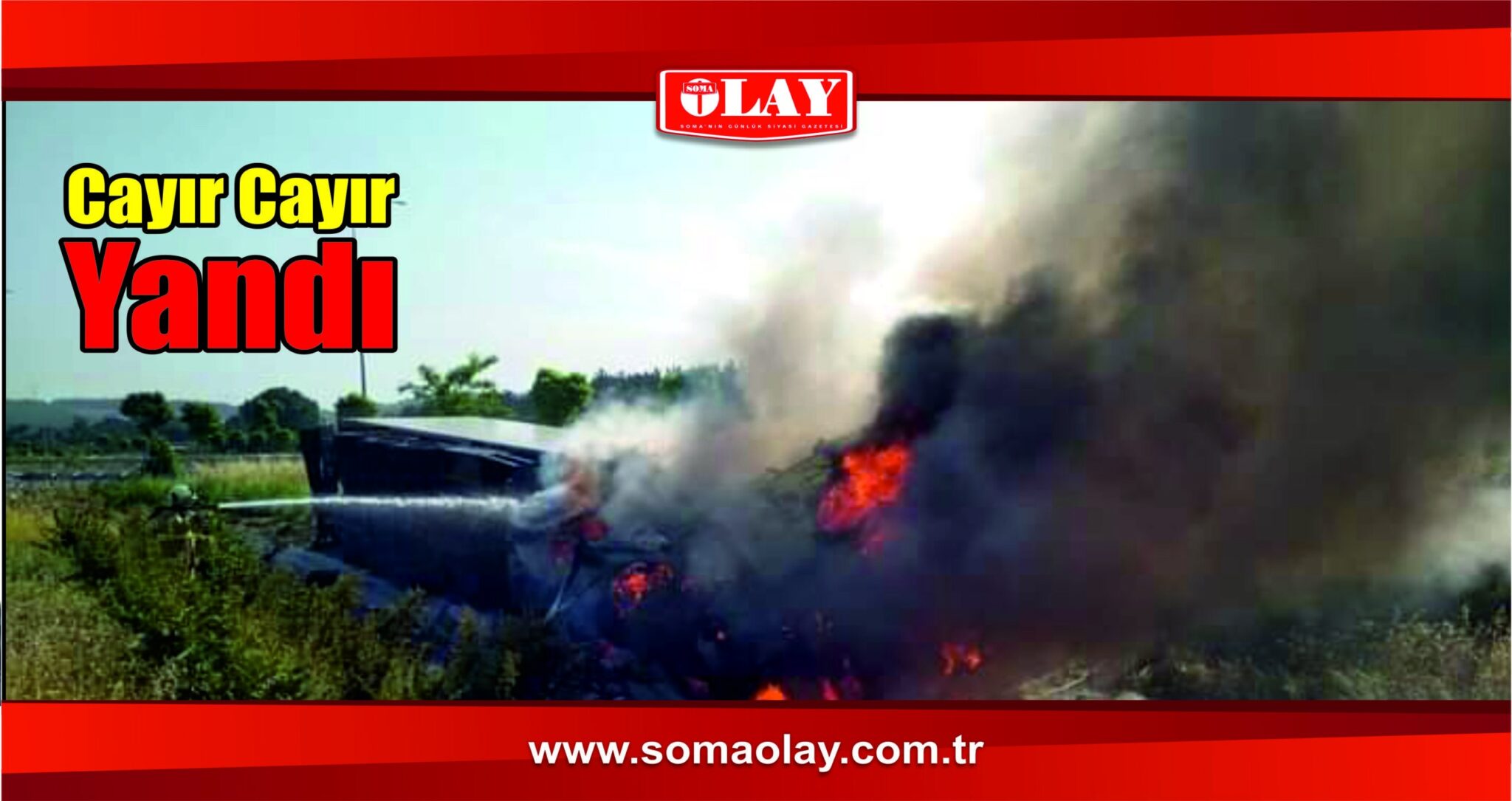 TIR Yandı Meyveler Telef Oldu