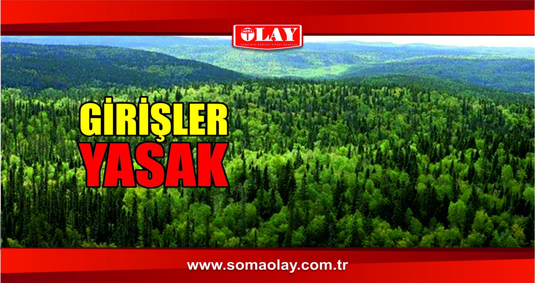 Orman Girişleri Yasaklandı