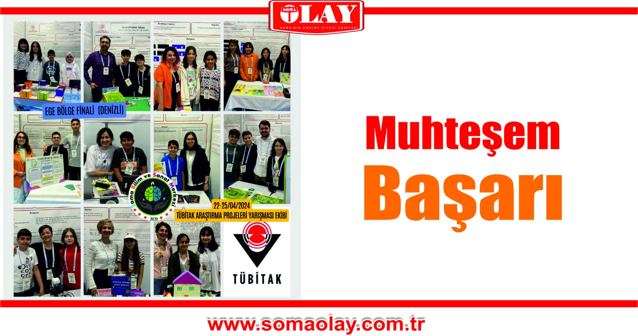 SOMA BİLSEM TÜBİTAK EGE BÖLGE FİNALLERİNDE