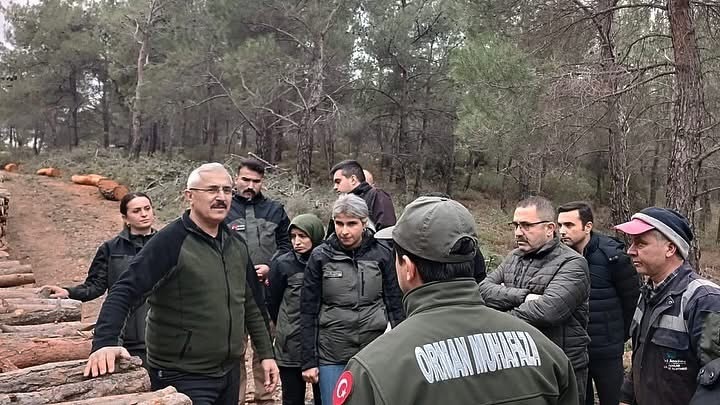 Soma’da Ağaçlandırma ve Orman Bakım Çalışmaları İncelendi