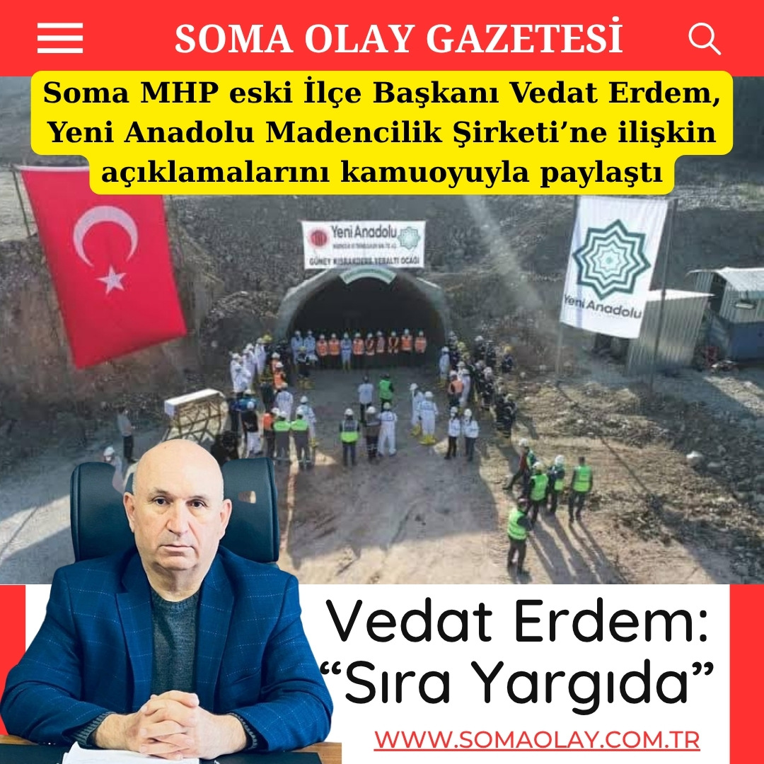 Vedat Erdem: “Sıra Yargıda”