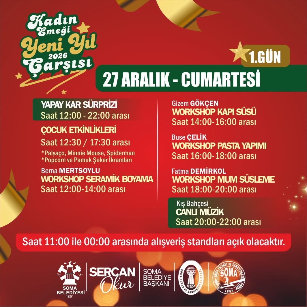 Kadın Emeği Yeni Yıl 2026 Çarşısı Başlıyor! ✨🎄
