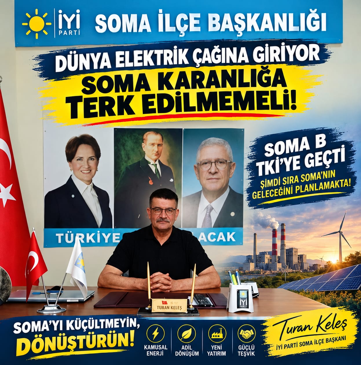 Turan Keleş’ten Soma için “Adil Dönüşüm” çağrısı: Şimdi sıra geleceği planlamakta